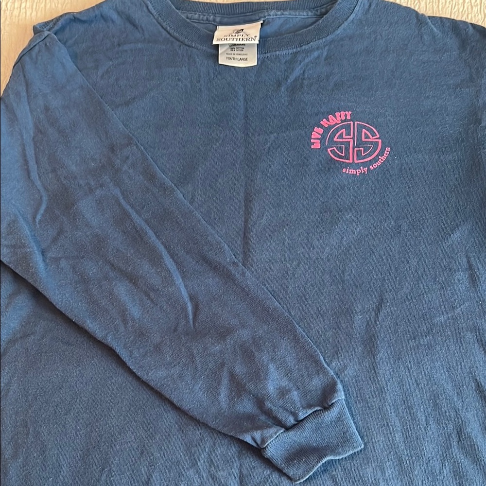 Simply Southern Blue Long Sleeve Shirt